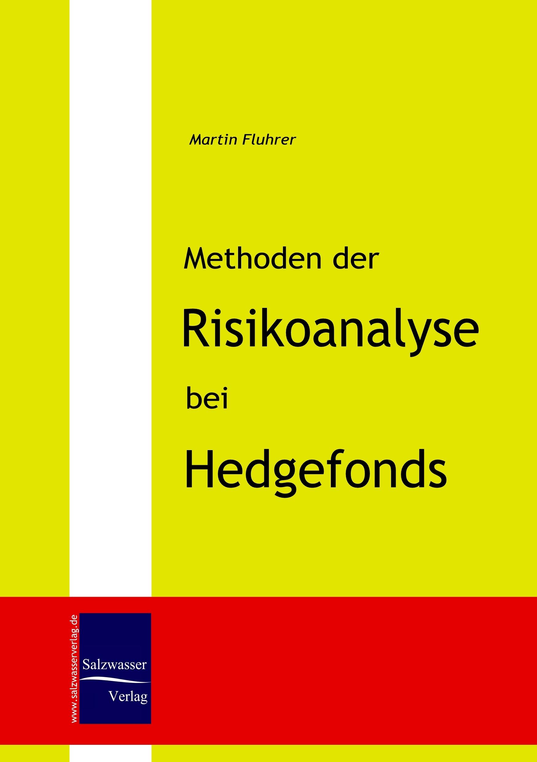 Vorderes Coverbild Methoden der Risikoanalyse bei Hedgefonds