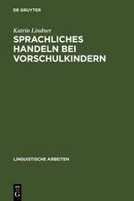 Vorderes Coverbild Sprachliches Handeln bei Vorschulkindern