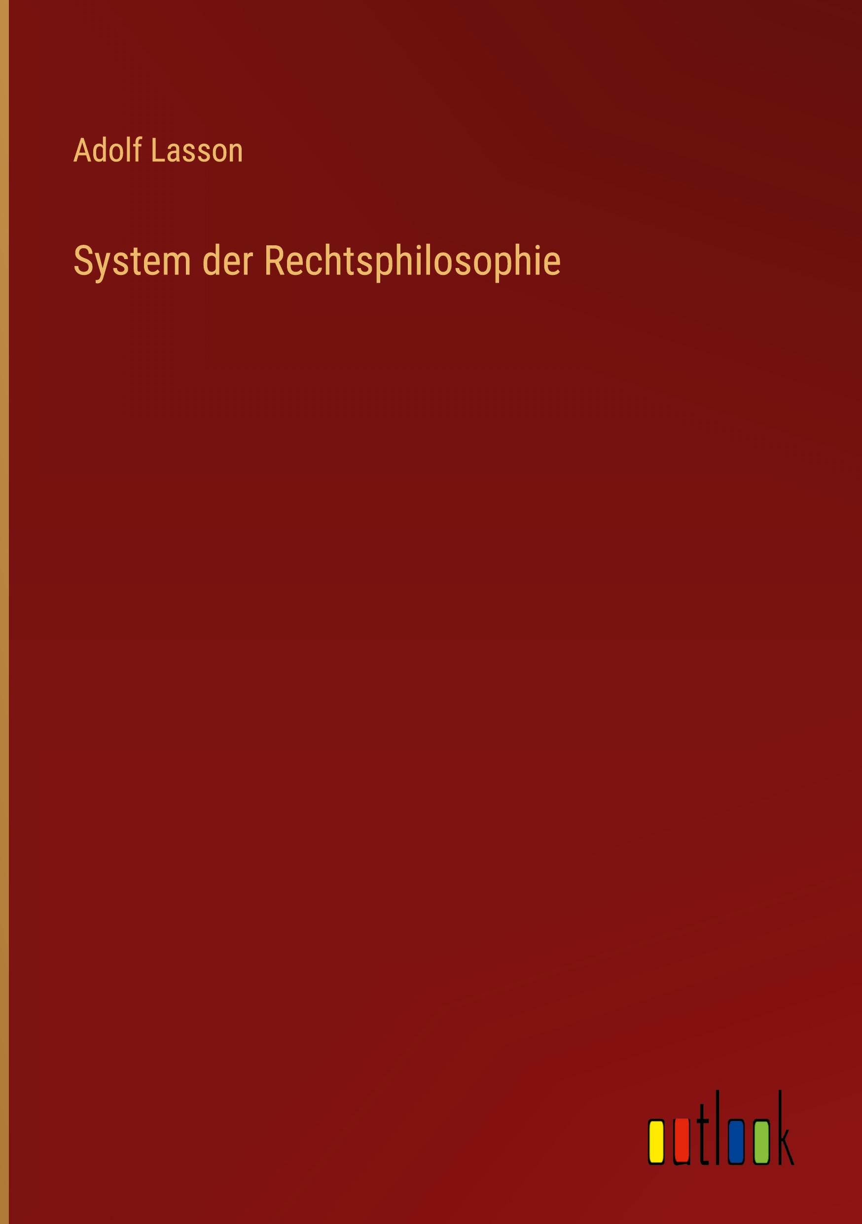 Vorderes Coverbild System der Rechtsphilosophie