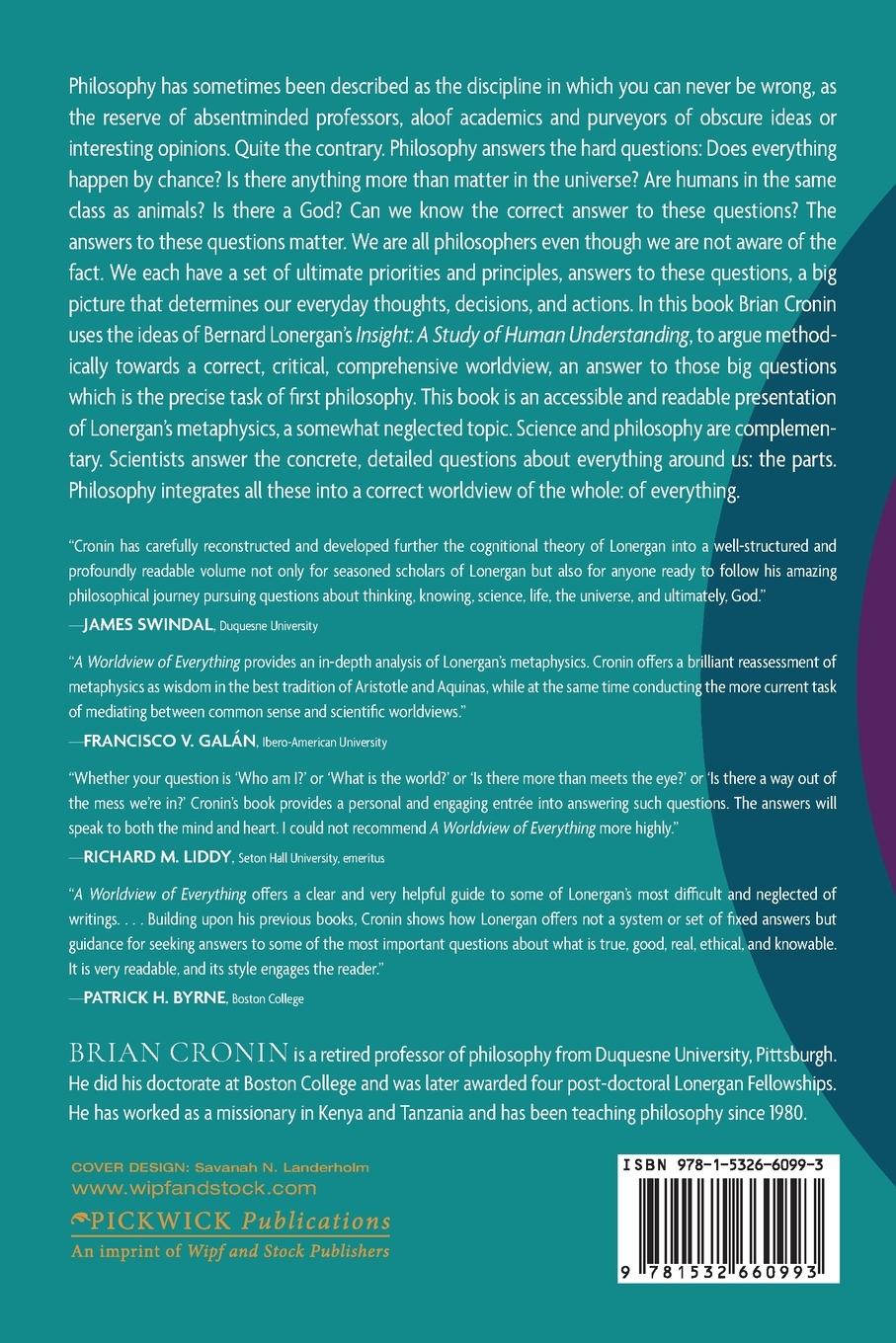 Rückseitencover A Worldview of Everything