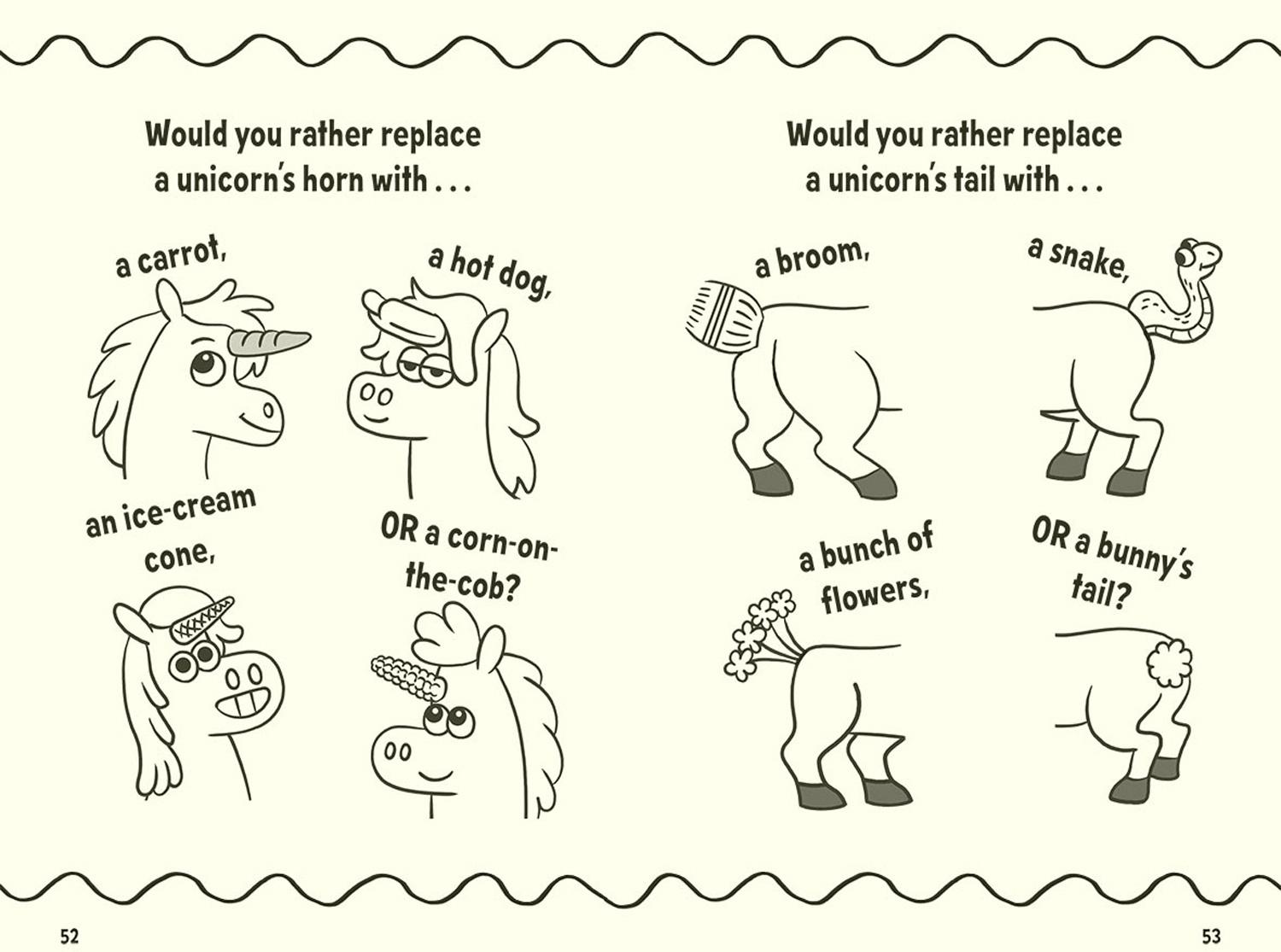 Beispielinhalt (Bild) Unicorn Would You Rather