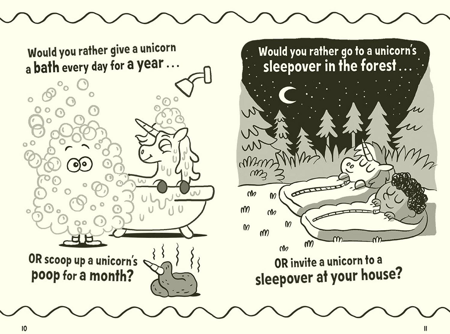 Beispielinhalt (Bild) Unicorn Would You Rather