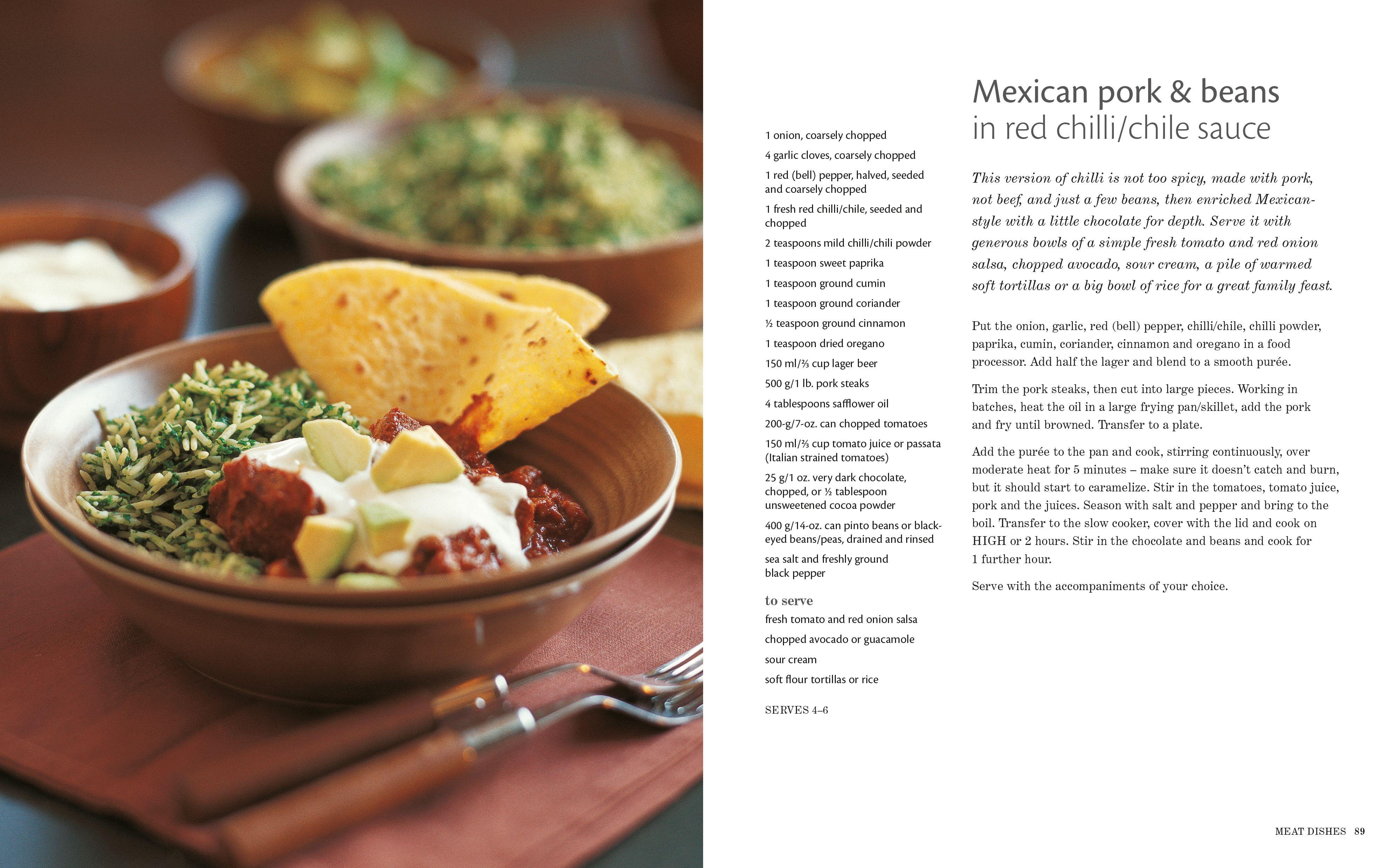 Beispielinhalt (Bild) The Slow Cooker Cookbook