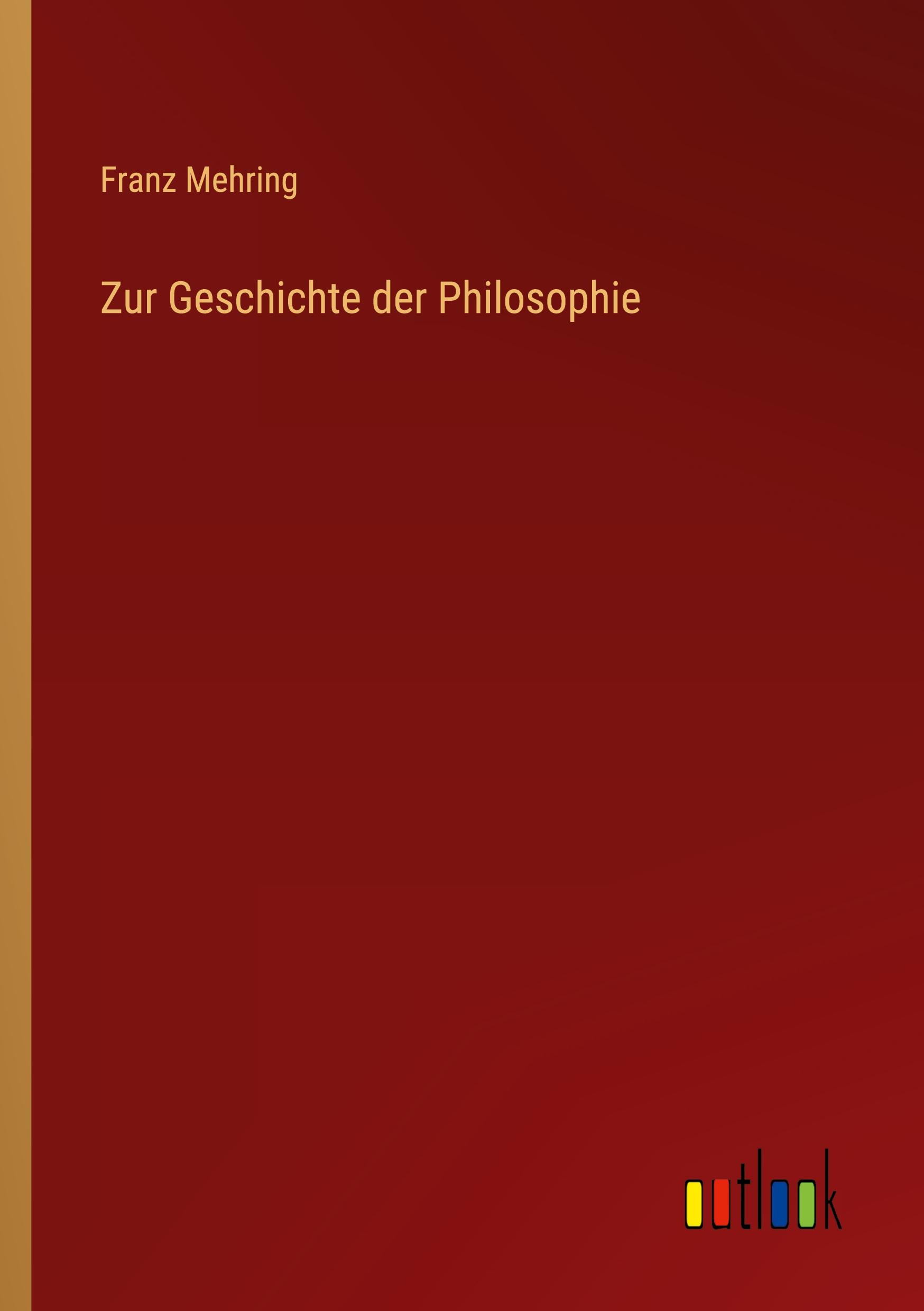 Vorderes Coverbild Zur Geschichte der Philosophie