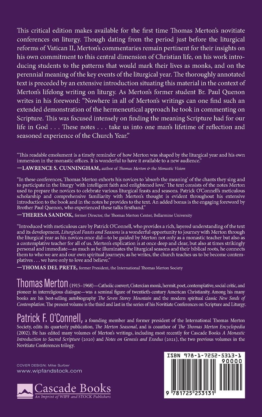 Rückseitencover Liturgical Feasts and Seasons