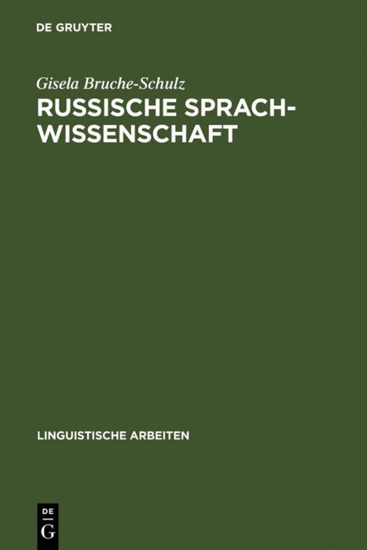 Vorderes Coverbild Russische Sprachwissenschaft