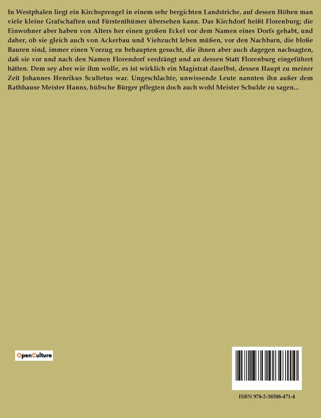 Rückseitencover Heinrich Stillings Jugend