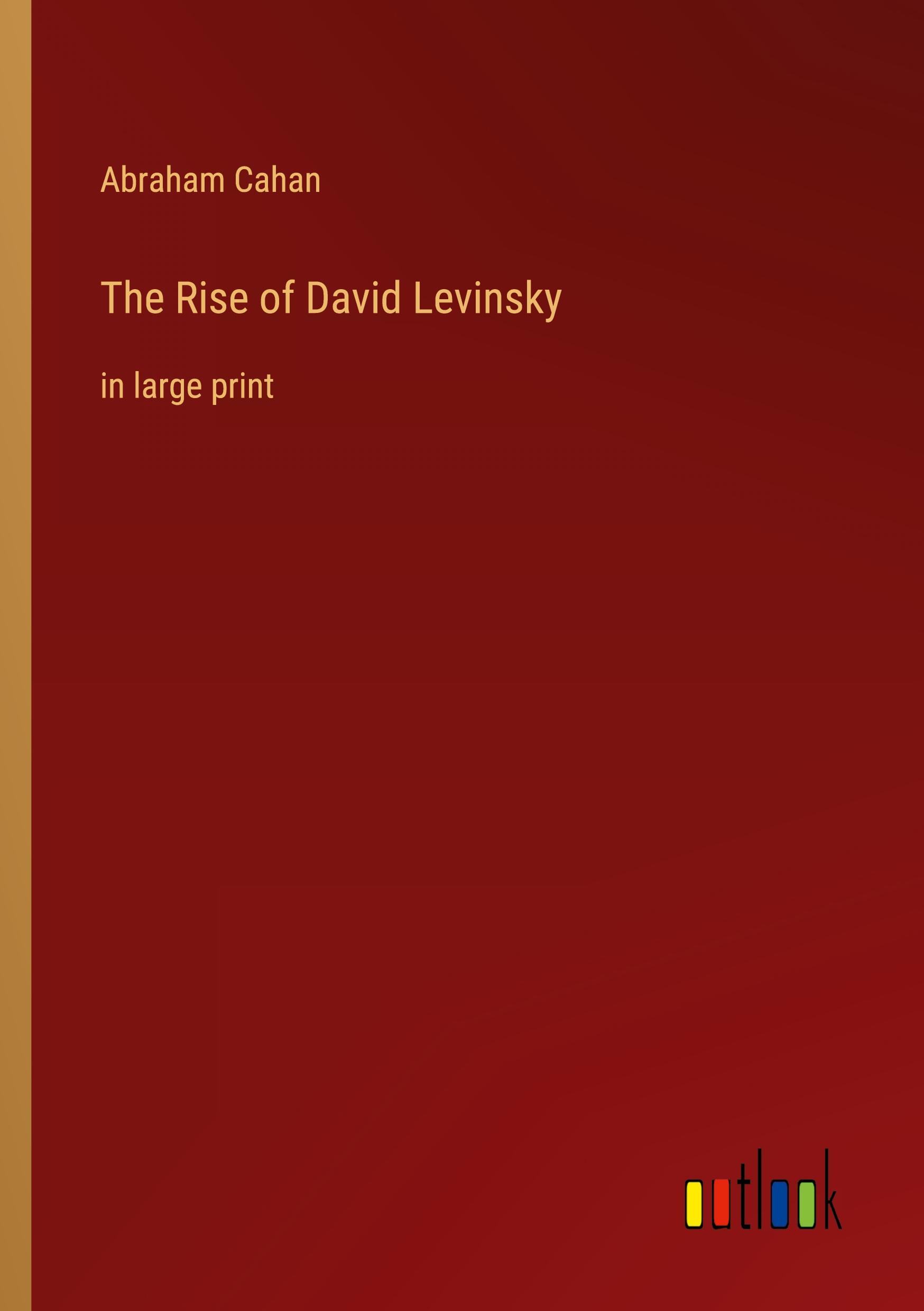 Vorderes Coverbild The Rise of David Levinsky