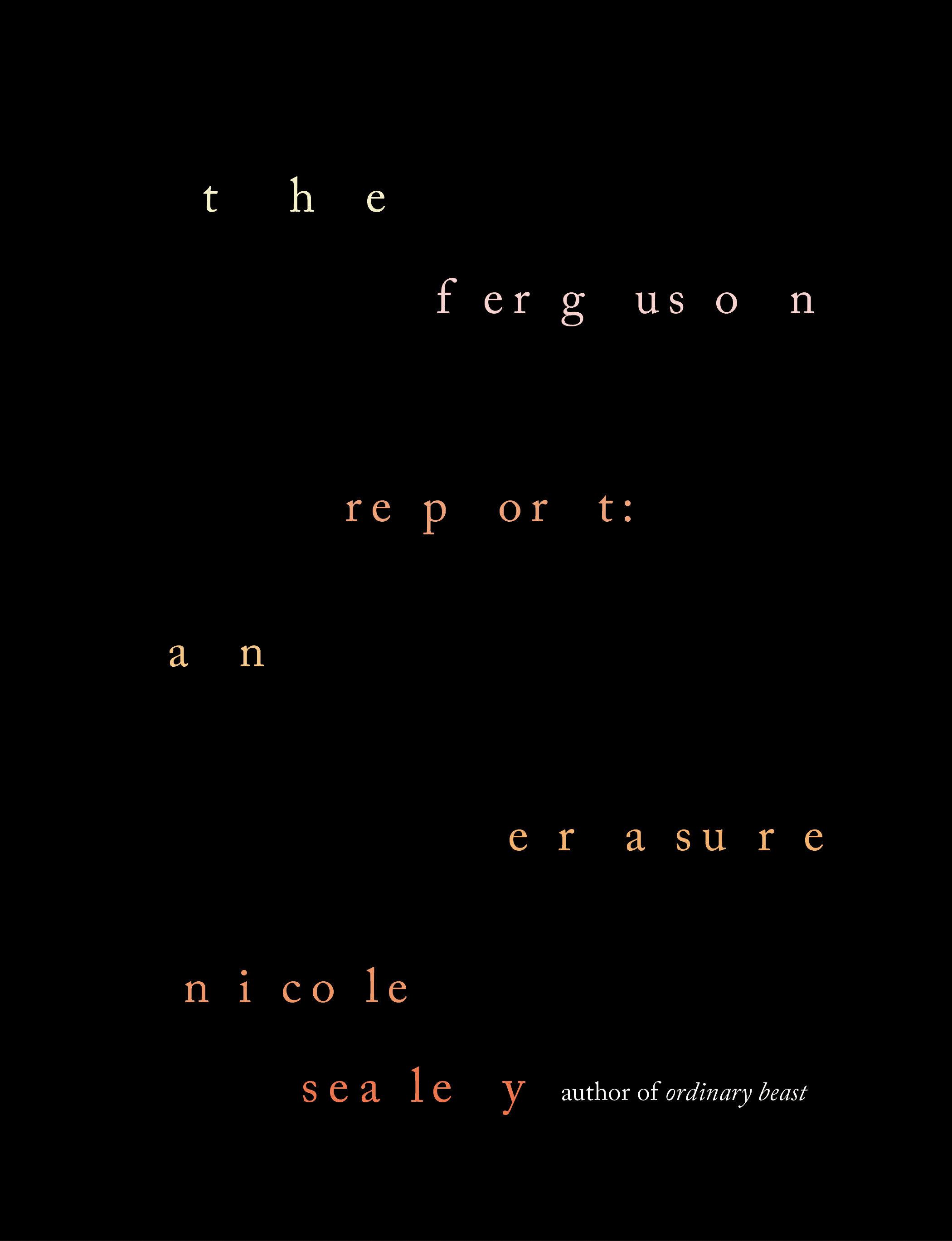 Vorderes Coverbild The Ferguson Report: An Erasure