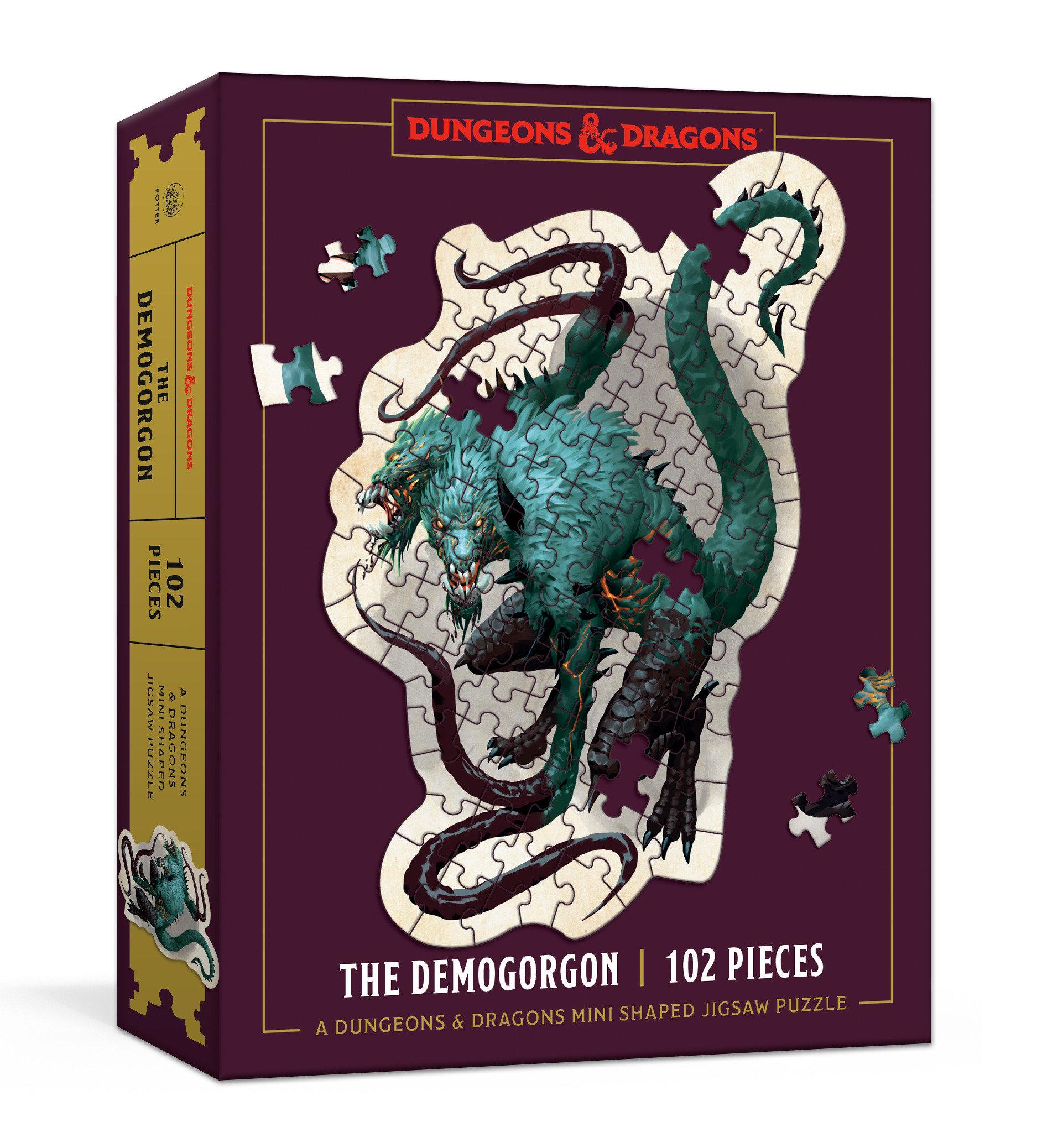 Vorderes Coverbild Dungeons & Dragons Mini Shaped Jigsaw Puzzle: The Demogorgon Edition: 102-Piece Collectible Puzzle for All Ages