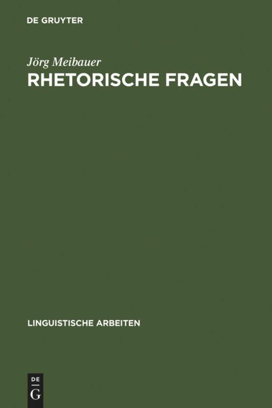 Vorderes Coverbild Rhetorische Fragen