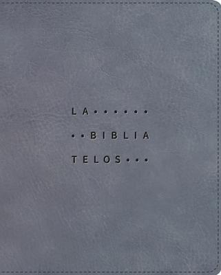 Vorderes Coverbild Nvi, La Biblia Telos Para Jóvenes, Revisión 2022, Leathersoft, Gris, Interior a DOS Colores, Comfort Print