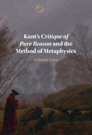 Vorderes Coverbild Kant's Critique of Pure Reason and the Method of Metaphysics
