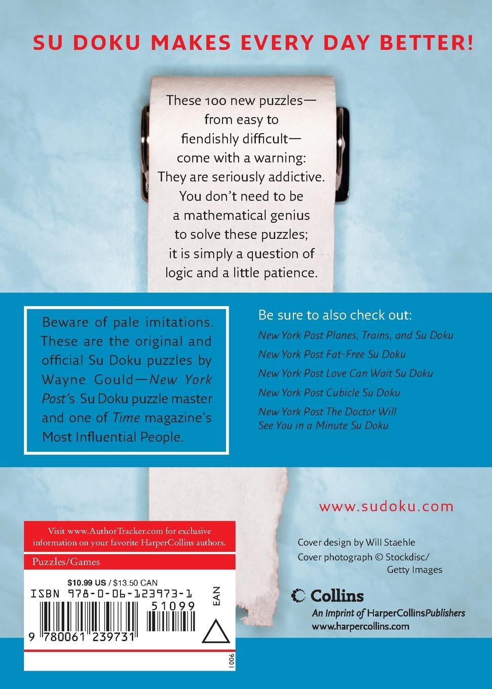 Rückseitencover New York Post Bathroom Sudoku