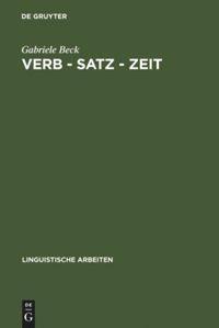 Vorderes Coverbild Verb - Satz - Zeit