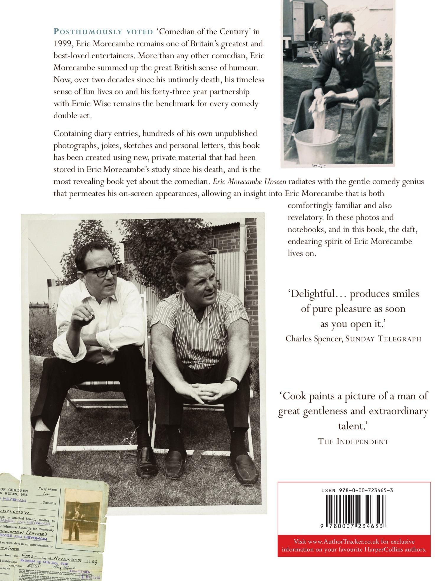 Rückseitencover Eric Morecambe Unseen