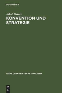 Vorderes Coverbild Konvention und Strategie