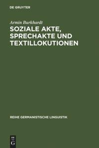Vorderes Coverbild Soziale Akte, Sprechakte und Textillokutionen