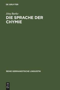 Vorderes Coverbild Die Sprache der Chymie