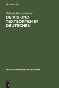 Vorderes Coverbild Deixis und Textsorten im Deutschen