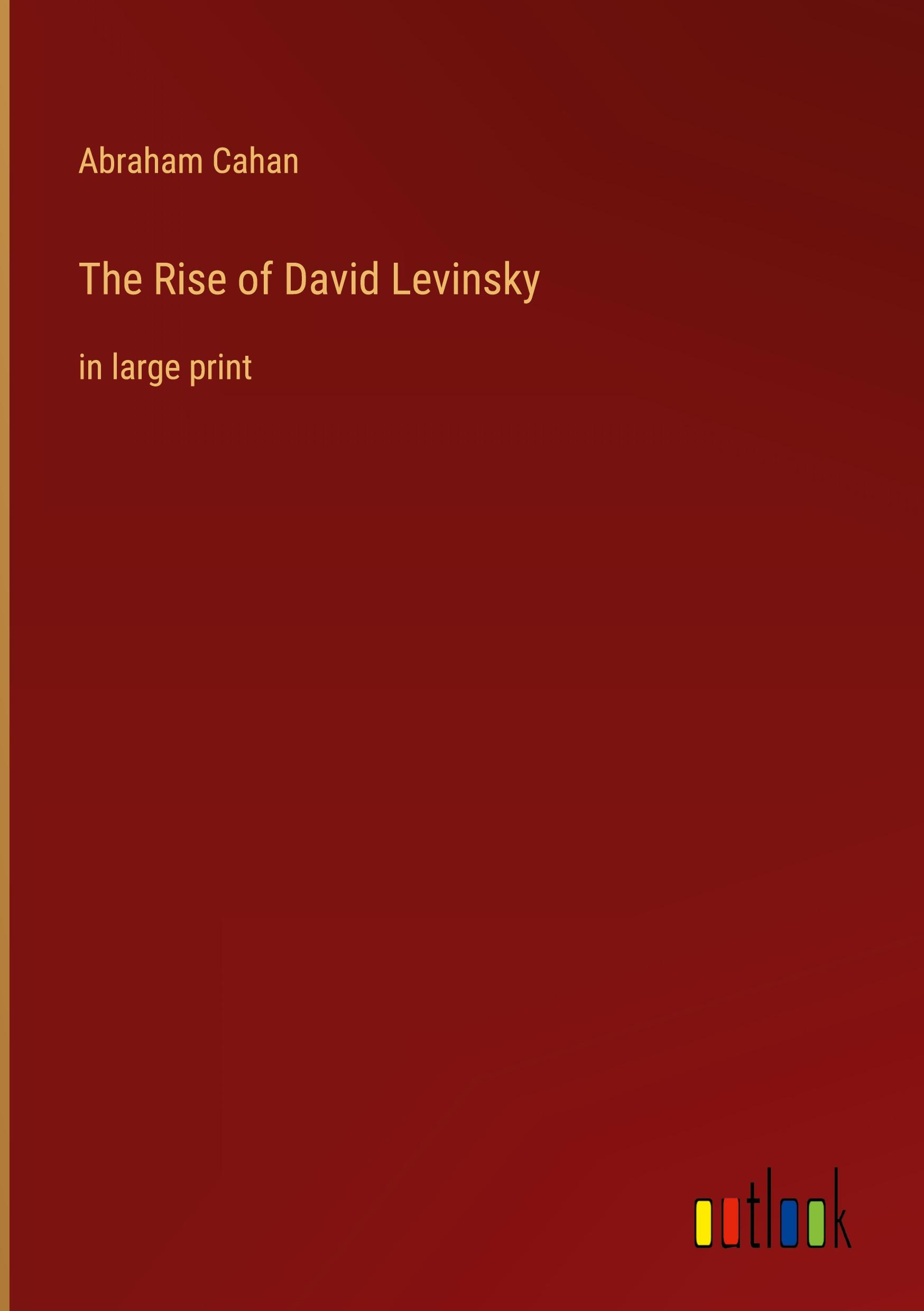 Vorderes Coverbild The Rise of David Levinsky
