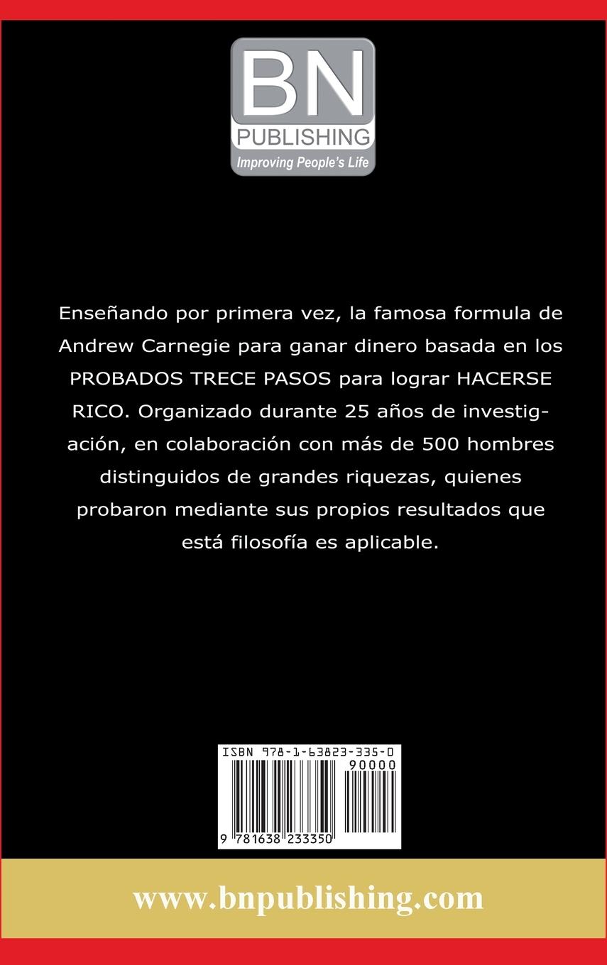 Rückseitencover Piense y Hágase Rico.