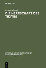 Vorderes Coverbild Die Herrschaft des Textes