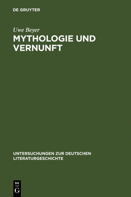 Vorderes Coverbild Mythologie und Vernunft