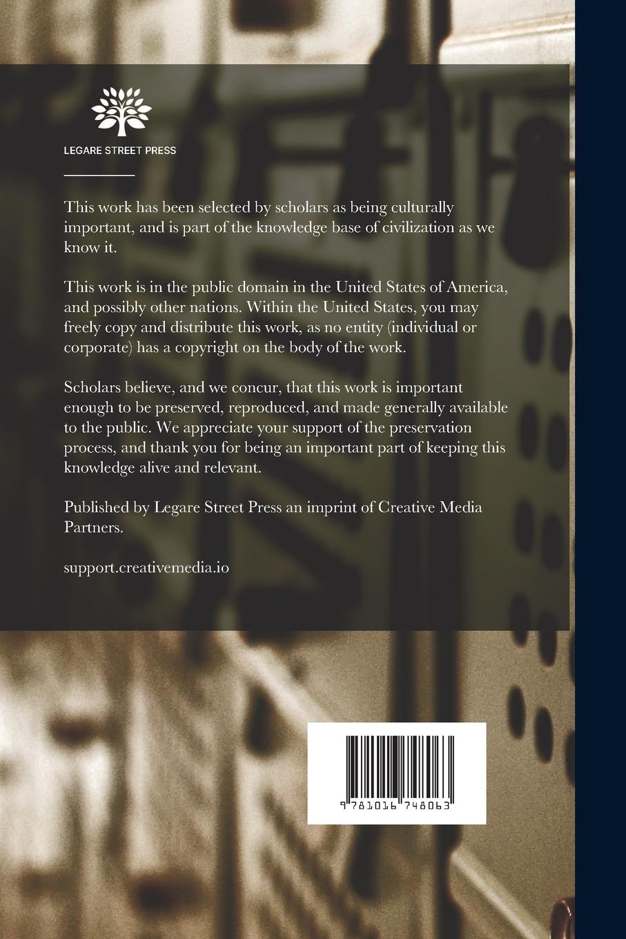 Rückseitencover A History Of The University Club Of New York, 1865-1915