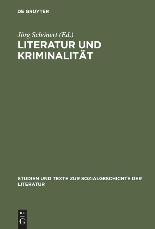 Vorderes Coverbild Literatur und Kriminalität