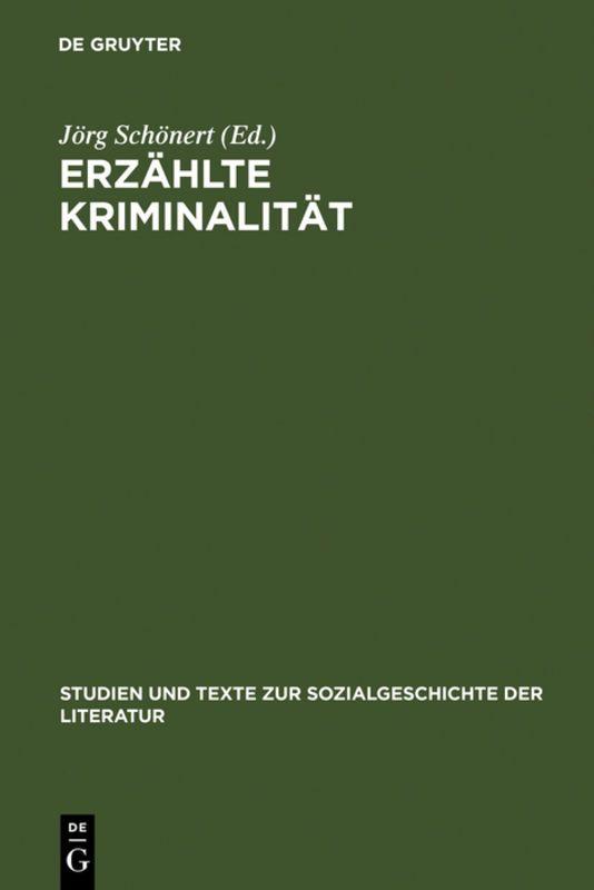Vorderes Coverbild Erzählte Kriminalität