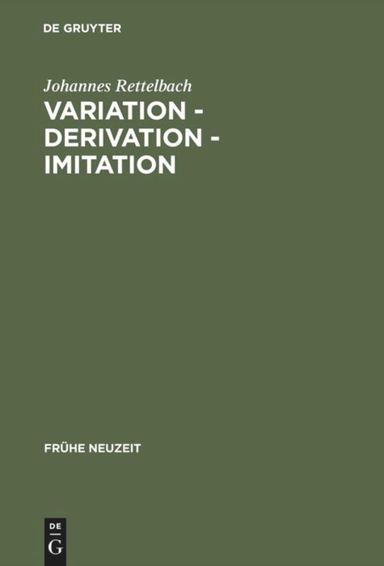 Vorderes Coverbild Variation - Derivation - Imitation