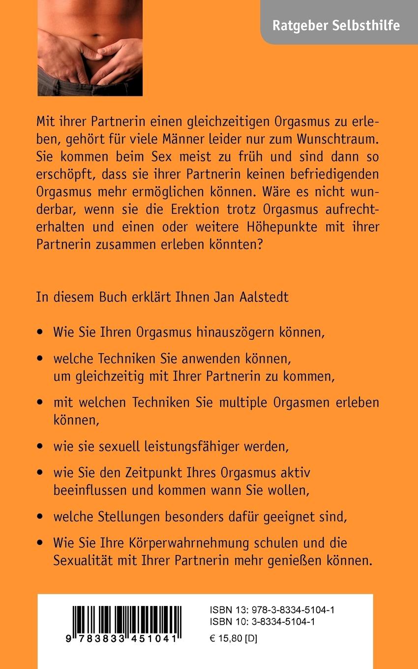 Rückseitencover Der multiple Orgasmus des Mannes