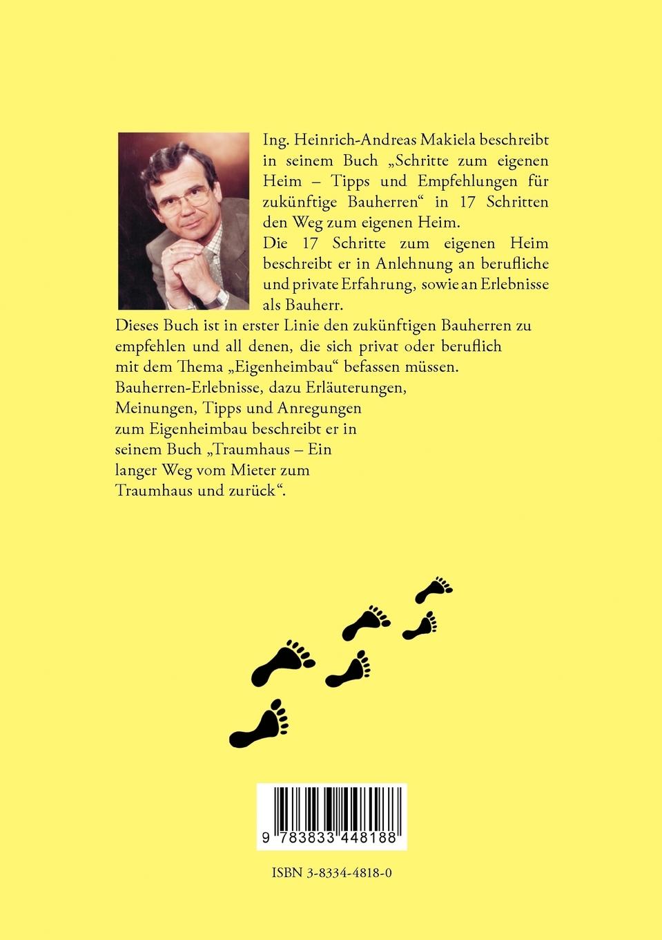 Rückseitencover Schritte zum eigenen Heim