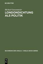 Vorderes Coverbild Londondichtung als Politik