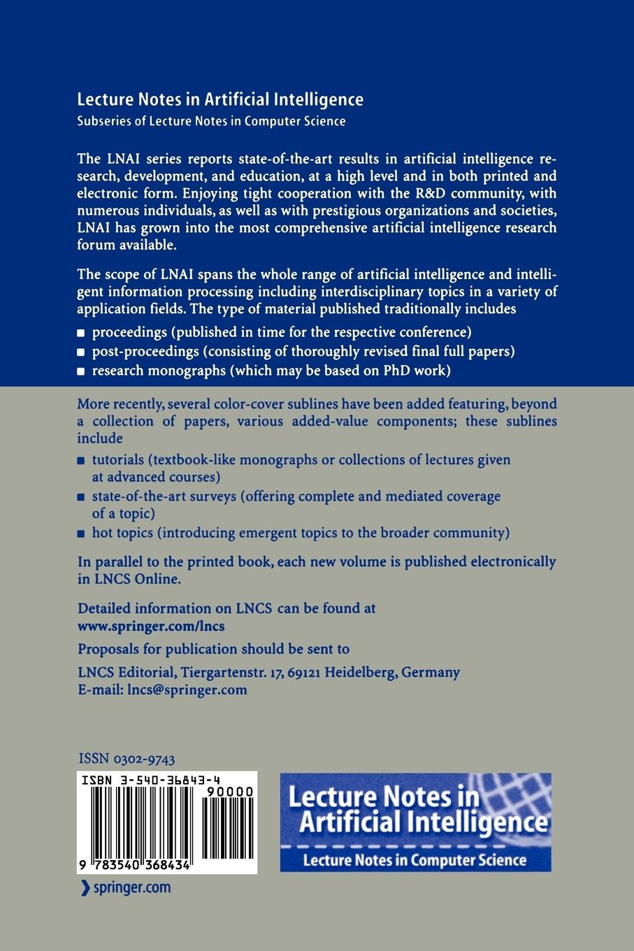 Rückseitencover Advances in Case-Based Reasoning