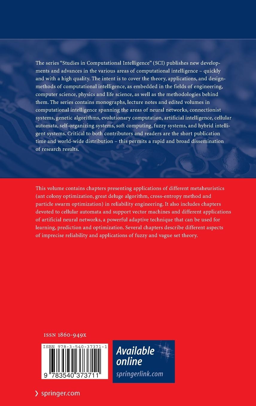 Rückseitencover Computational Intelligence in Reliability Engineering