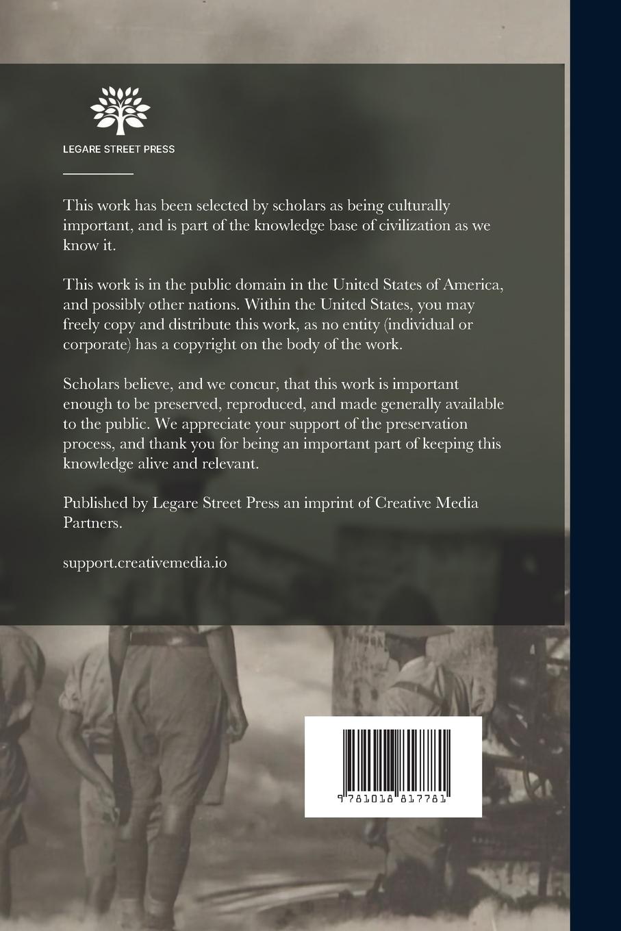 Rückseitencover Diplomatic Documents Relating To The Outbreak Of The European War; Volume 1