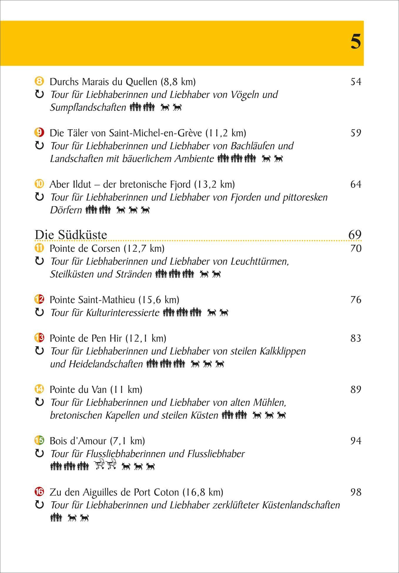 Beispielinhalt (Bild) Bretagne 25 Touren zwischen Meer, Wald und Heidekraut