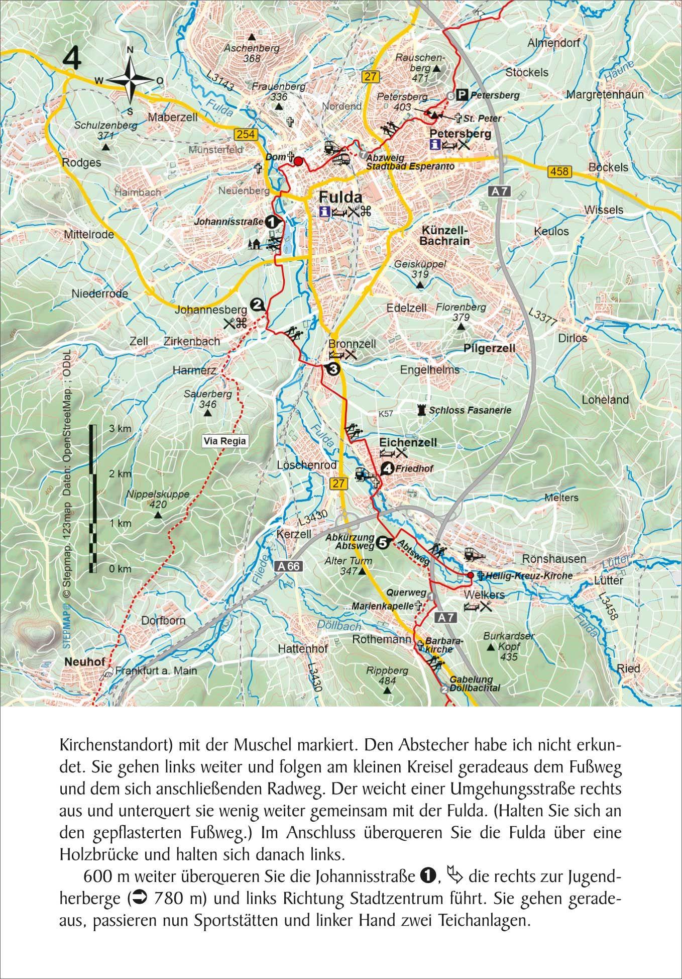 Beispielinhalt (Bild) Jakobsweg von der Rhön an die Donau