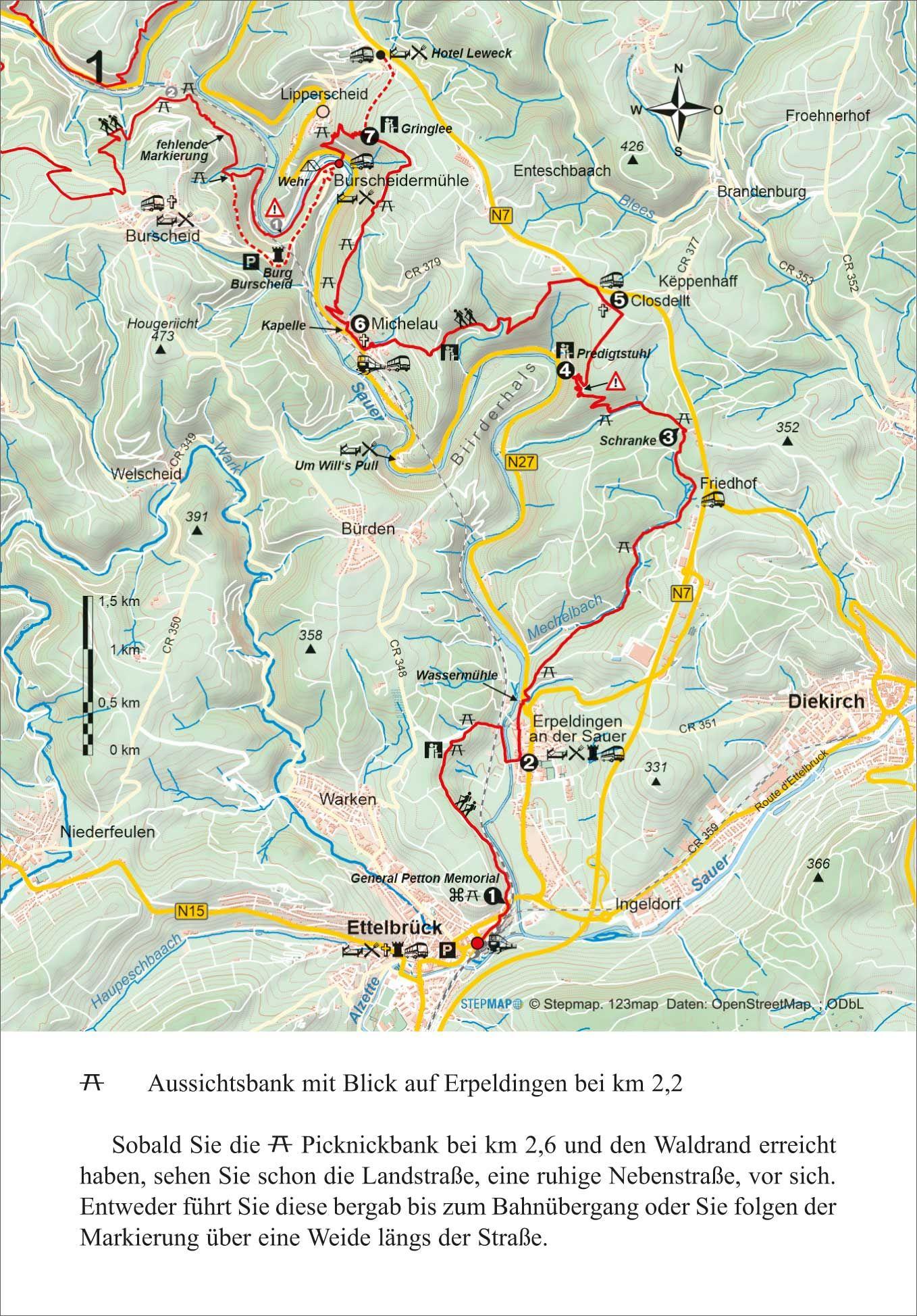 Beispielinhalt (Bild) Luxemburg/Belgien: Lee Trail und Eislek Trail