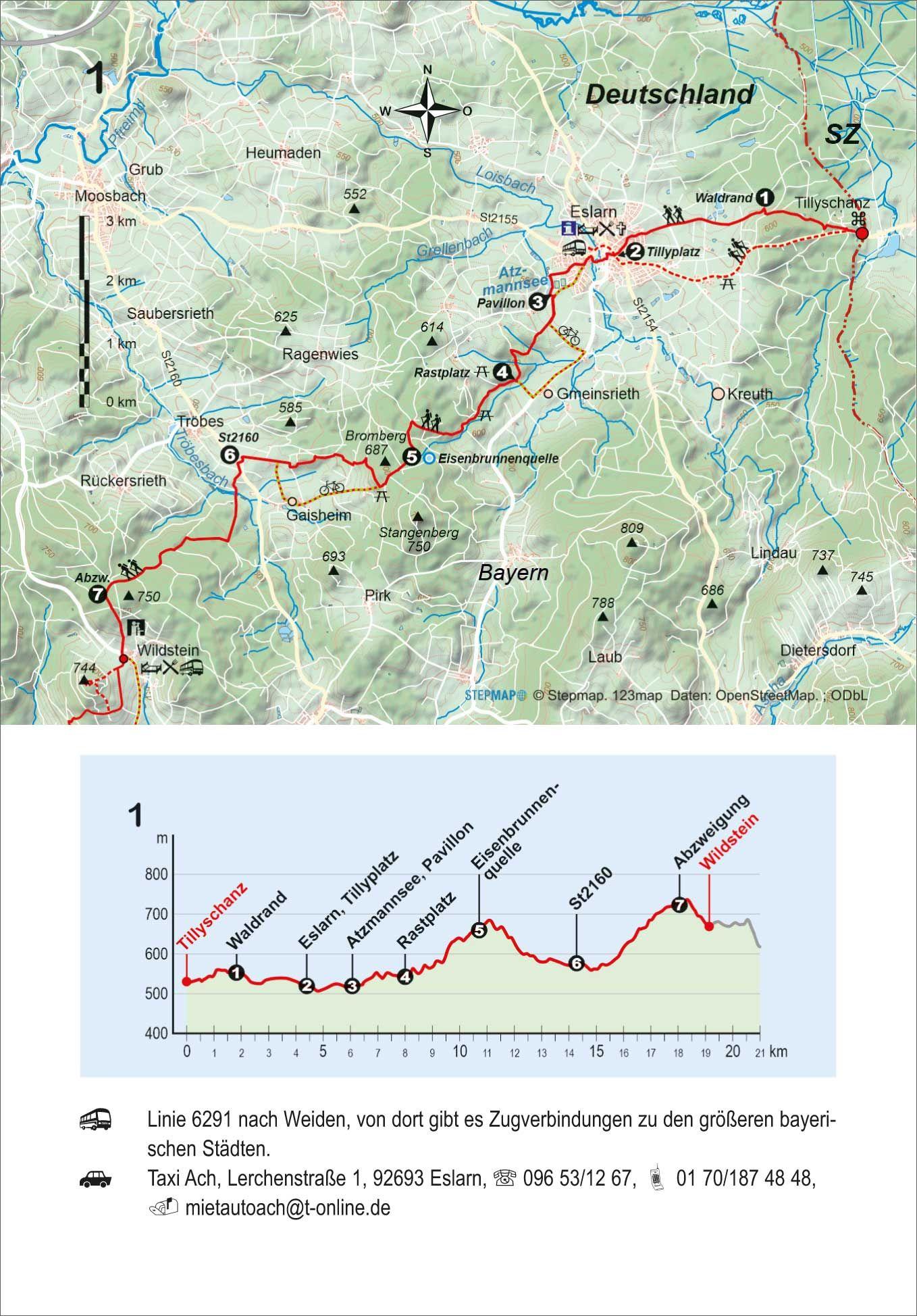 Beispielinhalt (Bild) Jakobsweg Tillyschanz - Rothenburg ob der Tauber