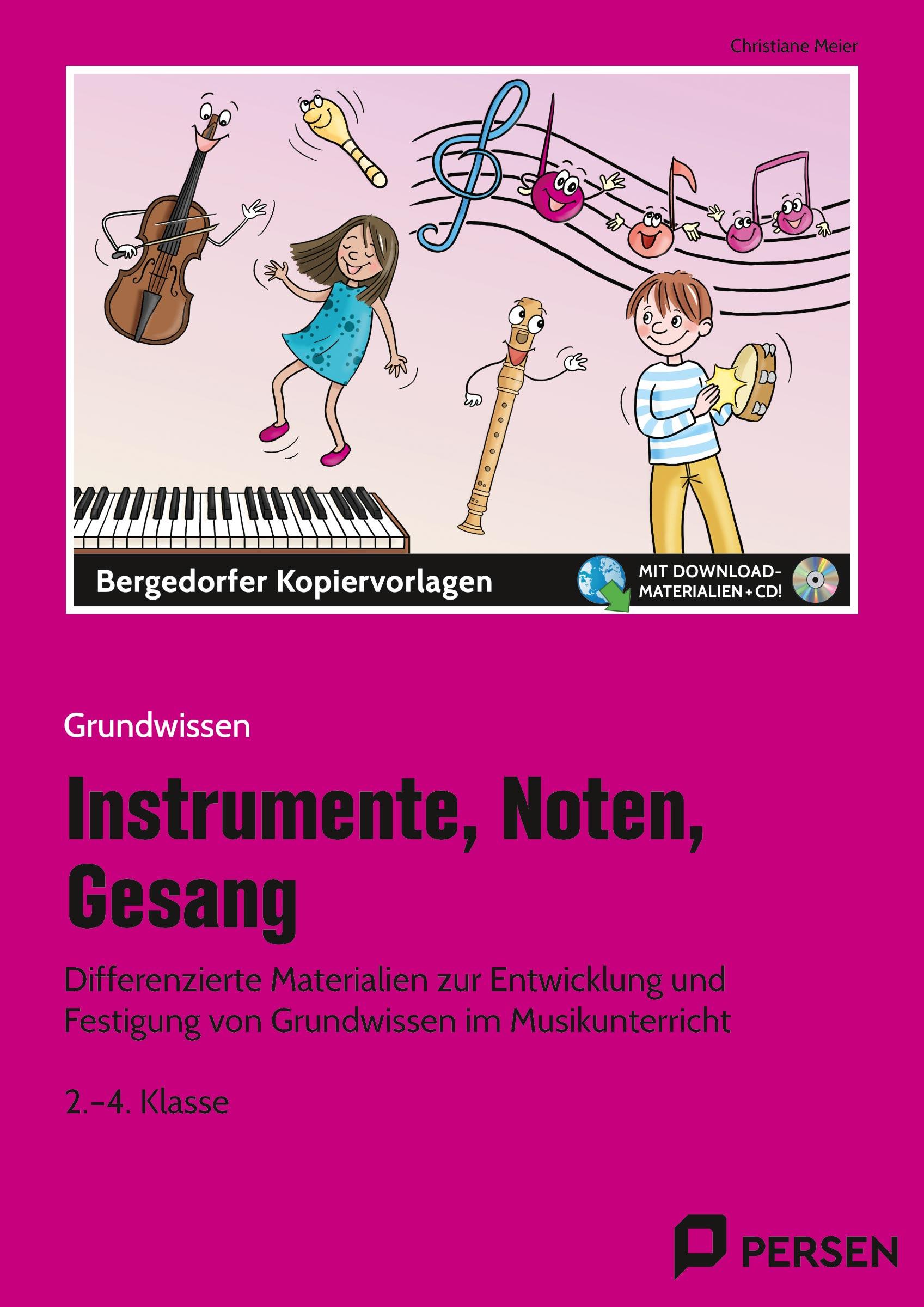 Vorderes Coverbild Instrumente, Noten, Gesang