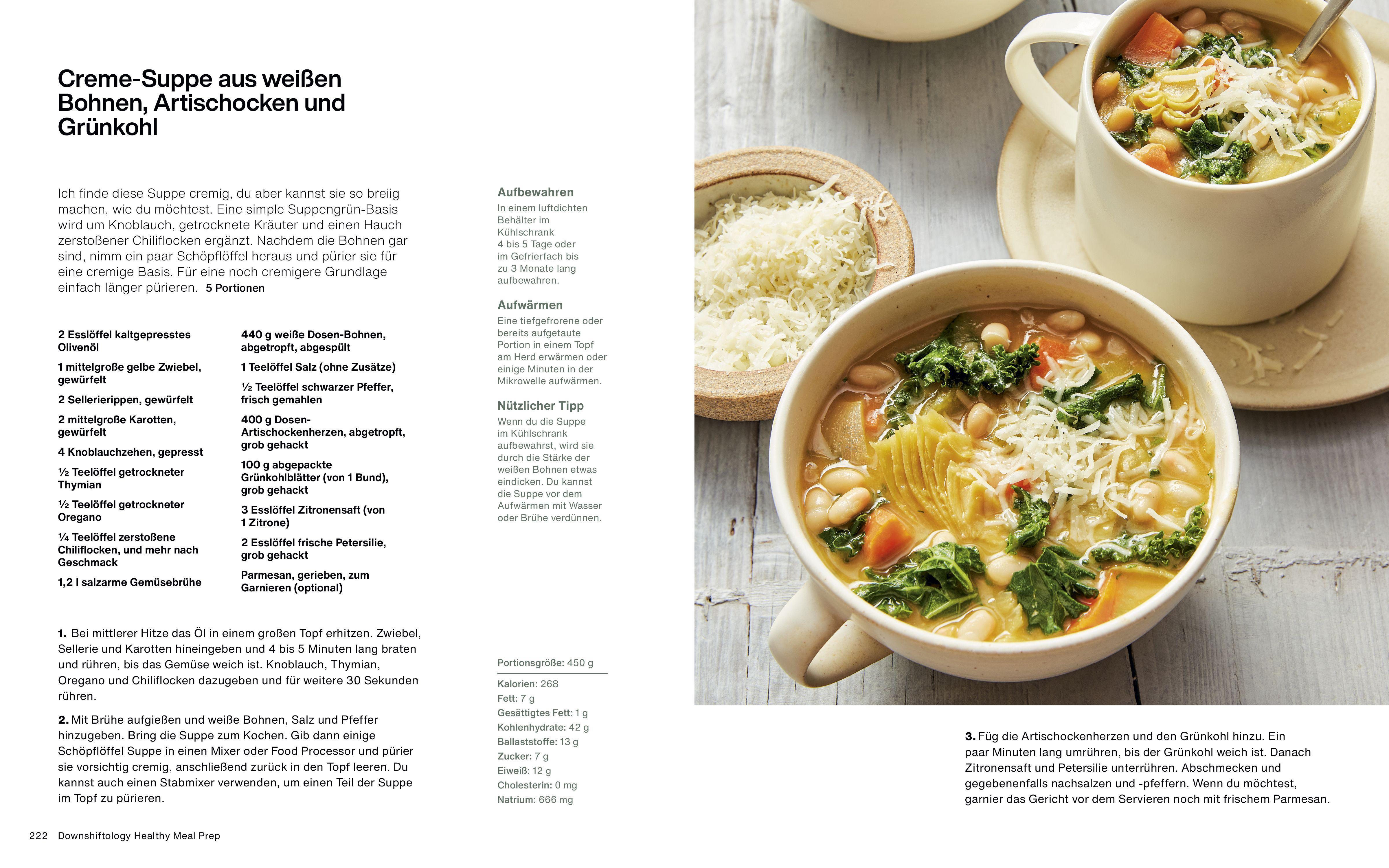 Beispielinhalt (Bild) Downshiftology Healthy Meal Prep