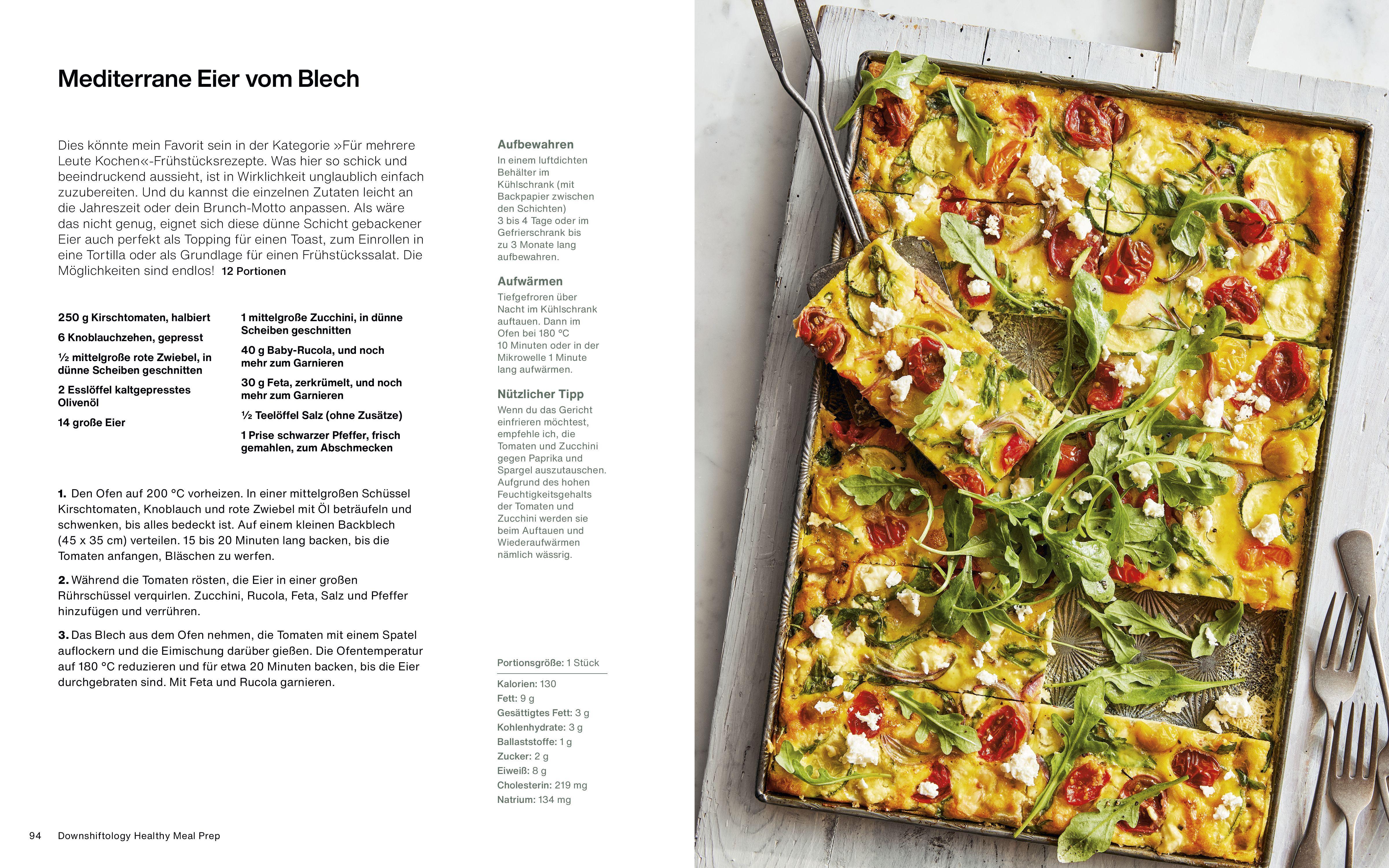 Beispielinhalt (Bild) Downshiftology Healthy Meal Prep