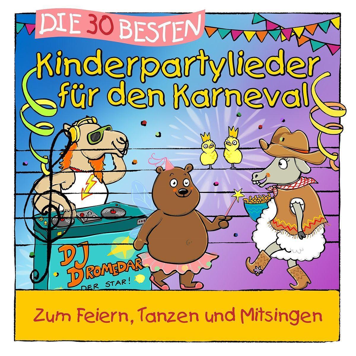 Vorderes Coverbild Die 30 besten Kinderpartylieder für den Karneval
