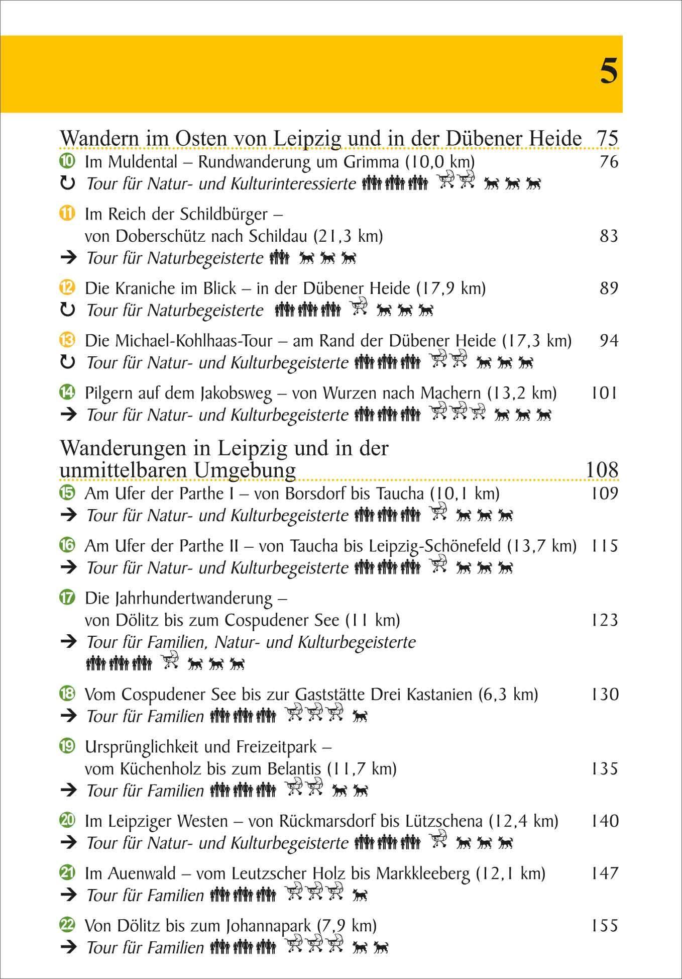 Beispielinhalt (Bild) Leipzig und Umgebung 22 Touren zwischen Großstadt und Natur