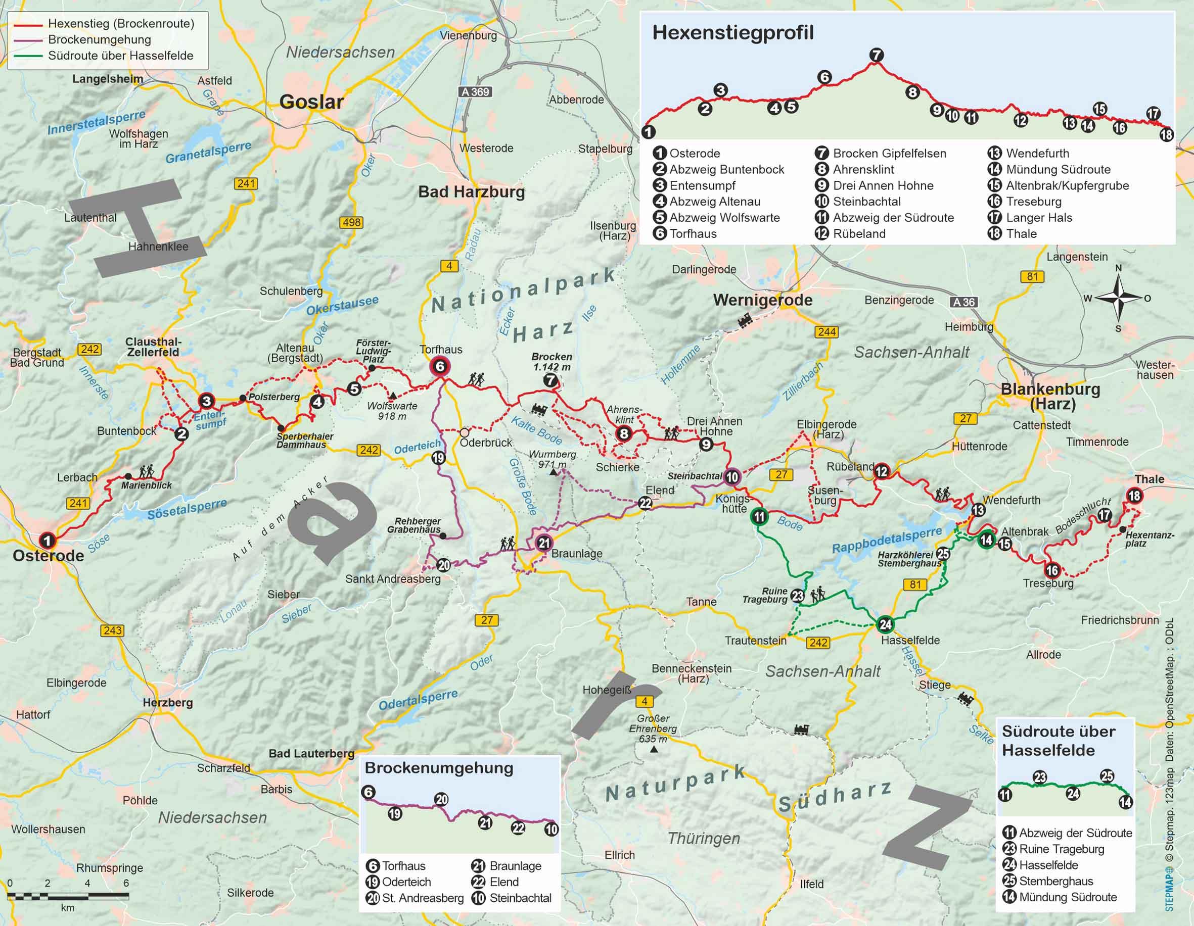 Beispielinhalt (Bild) Harz: Hexenstieg