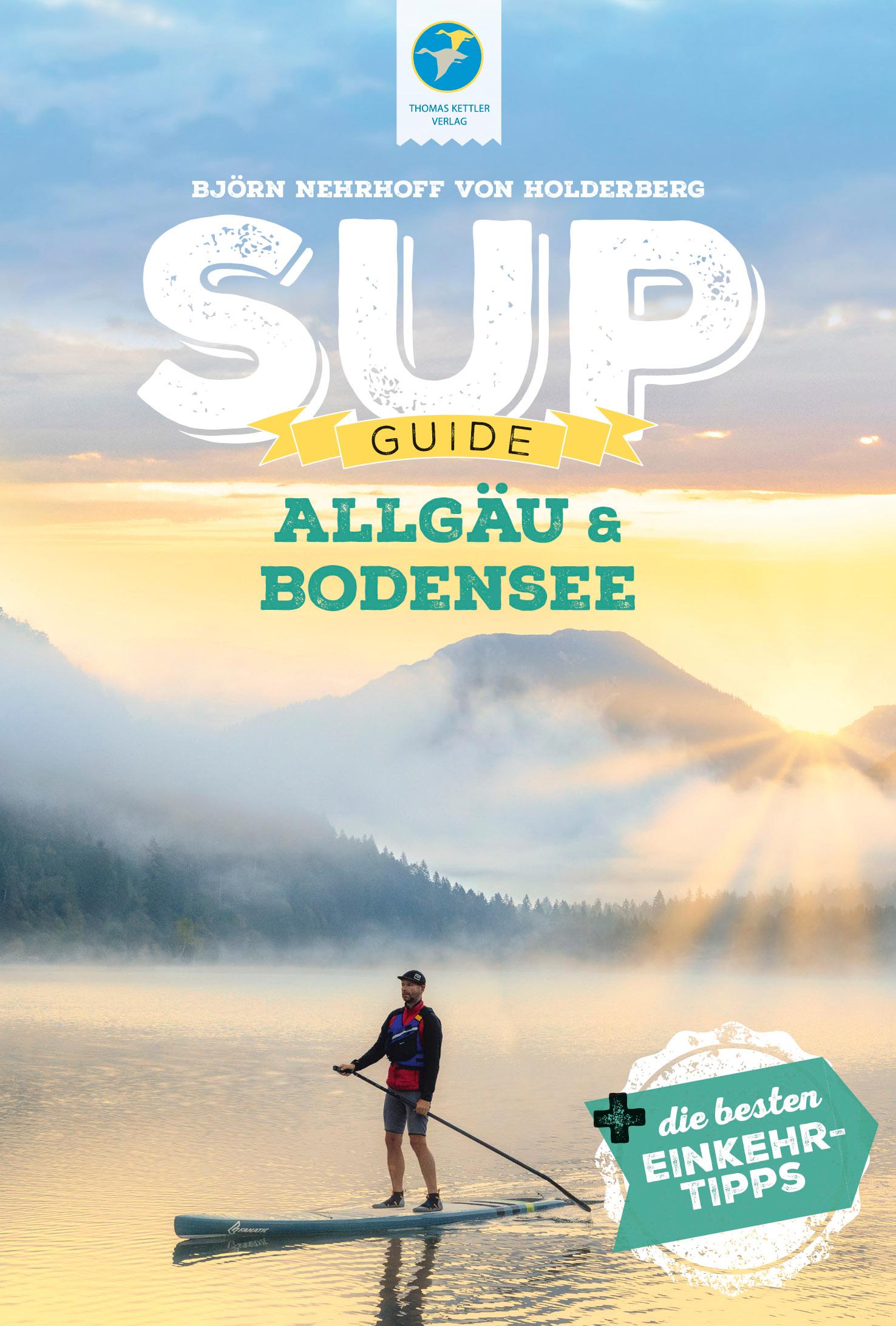 Vorderes Coverbild SUP-Guide Allgäu & Bodensee