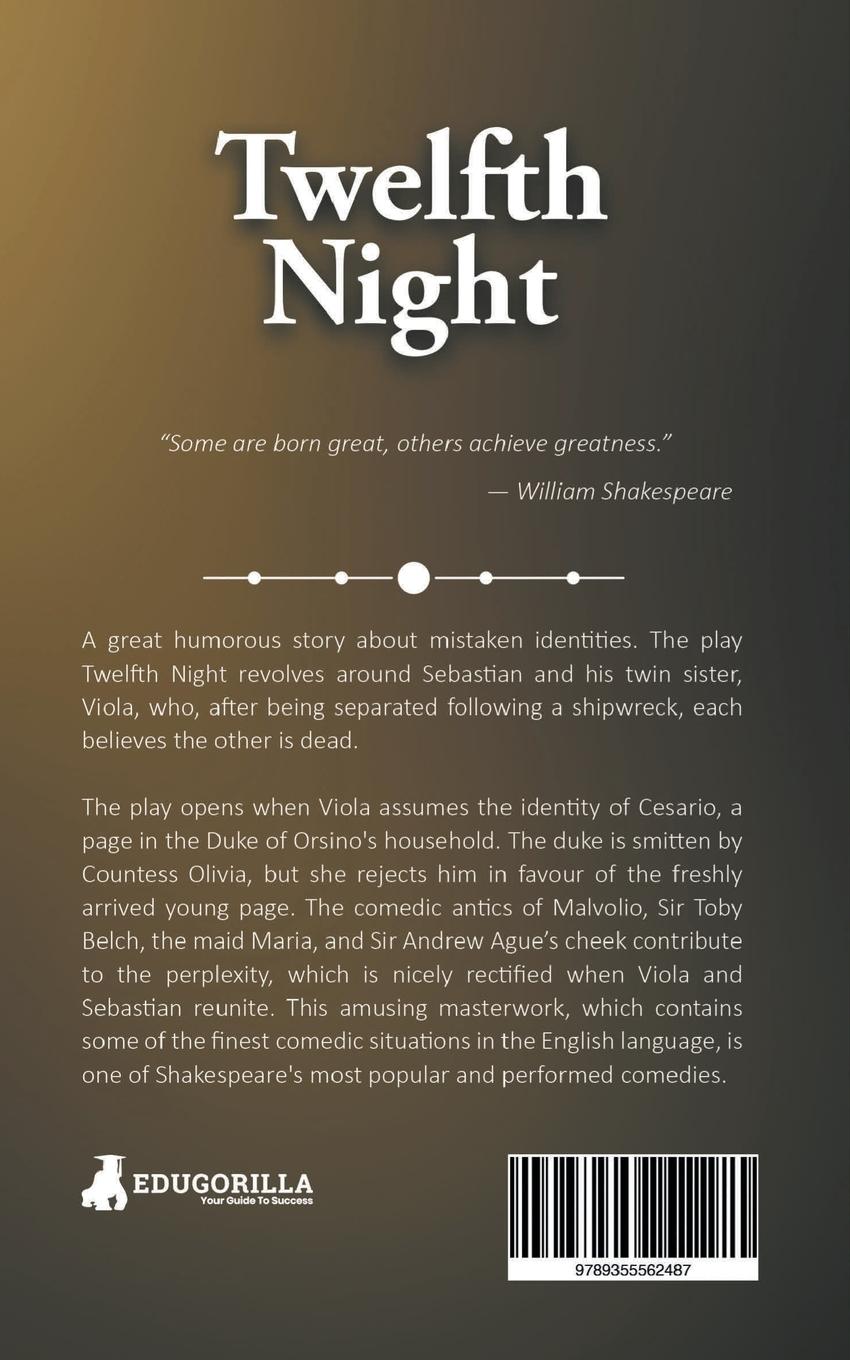 Rückseitencover William Shakespeare's The Twelfth Night